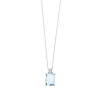 Collana Comete Donna in Oro bianco Acquamarina GLQ 278 - GLQ 278